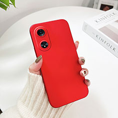 Custodia Plastica Rigida Cover Opaca YK1 per Oppo A1x 5G Rosso