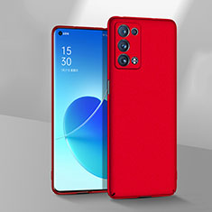 Custodia Plastica Rigida Cover Opaca YK1 per Oppo Reno6 Pro+ Plus 5G Rosso