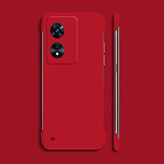 Custodia Plastica Rigida Cover Opaca YK2 per Oppo F23 5G Rosso