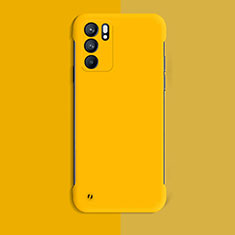 Custodia Plastica Rigida Cover Opaca YK4 per Oppo Reno6 Pro 5G India Giallo