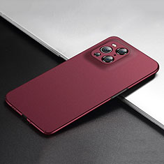 Custodia Plastica Rigida Cover Opaca YK5 per Oppo Find X3 5G Rosso