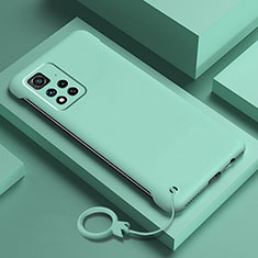 Custodia Plastica Rigida Cover Opaca YK5 per Xiaomi Poco X4 NFC Ciano