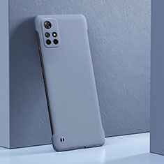 Custodia Plastica Rigida Cover Opaca YK5 per Xiaomi Redmi Note 11 5G Grigio Lavanda