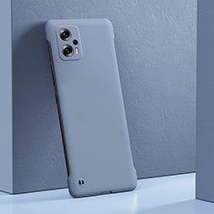 Custodia Plastica Rigida Cover Opaca YK5 per Xiaomi Redmi Note 12T Pro 5G Grigio Lavanda