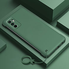 Custodia Plastica Rigida Cover Opaca YK6 per Xiaomi Redmi Note 10T 5G Verde Notte