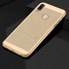 Custodia Plastica Rigida Cover Perforato per Huawei Honor 10 Lite Oro