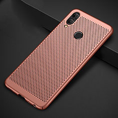 Custodia Plastica Rigida Cover Perforato per Huawei Honor V10 Lite Oro Rosa