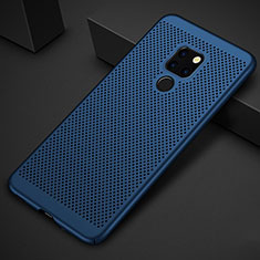 Custodia Plastica Rigida Cover Perforato per Huawei Mate 20 Blu