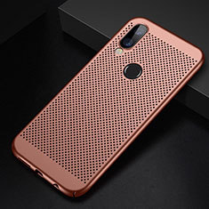 Custodia Plastica Rigida Cover Perforato per Huawei Nova 3e Oro Rosa