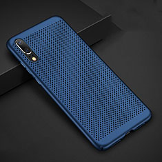 Custodia Plastica Rigida Cover Perforato per Huawei P20 Blu