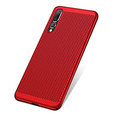 Custodia Plastica Rigida Cover Perforato per Huawei P20 Pro Rosso