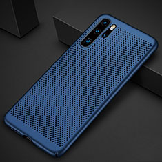 Custodia Plastica Rigida Cover Perforato per Huawei P30 Pro New Edition Blu