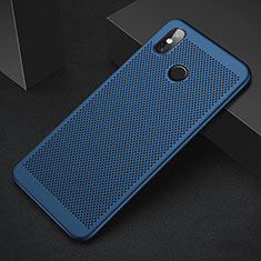 Custodia Plastica Rigida Cover Perforato per Xiaomi Mi 8 Blu