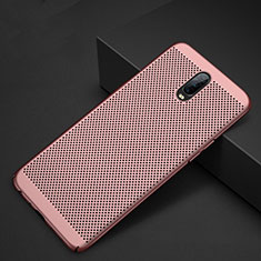 Custodia Plastica Rigida Cover Perforato W01 per Oppo RX17 Pro Oro Rosa