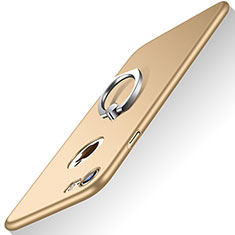 Custodia Plastica Rigida Opaca con Anello Supporto A02 per Apple iPhone 7 Oro