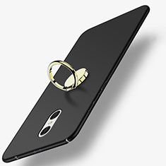 Custodia Plastica Rigida Opaca con Anello Supporto per Xiaomi Redmi Pro Nero