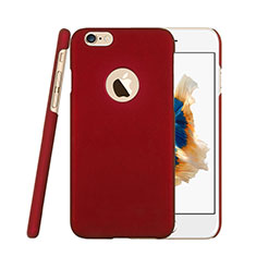 Custodia Plastica Rigida Opaca con Foro per Apple iPhone 6S Plus Rosso