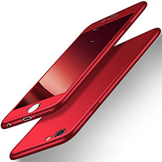 Custodia Plastica Rigida Opaca Fronte e Retro 360 Gradi per Apple iPhone 6S Plus Rosso