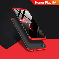 Custodia Plastica Rigida Opaca Fronte e Retro 360 Gradi Q01 per Huawei Honor Play 8A Nero