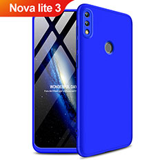 Custodia Plastica Rigida Opaca Fronte e Retro 360 Gradi Q01 per Huawei Nova Lite 3 Blu