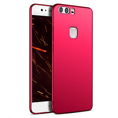 Custodia Plastica Rigida Opaca M09 per Huawei P9 Rosso