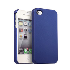 Custodia Plastica Rigida Opaca per Apple iPhone 4S Blu