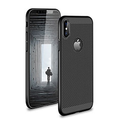 Custodia Plastica Rigida Perforato H01 per Apple iPhone Xs Nero