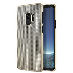 Custodia Plastica Rigida Perforato per Samsung Galaxy S9 Oro