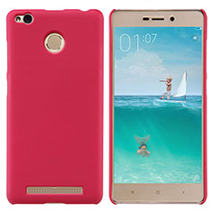 Custodia Plastica Rigida Perforato per Xiaomi Redmi 3 High Edition Rosso