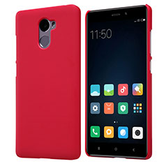 Custodia Plastica Rigida Perforato per Xiaomi Redmi 4 Standard Edition Rosso