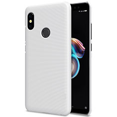 Custodia Plastica Rigida Perforato per Xiaomi Redmi Note 5 Pro Bianco