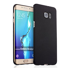 Custodia Plastica Rigida Sabbie Mobili R03 per Samsung Galaxy S6 Edge+ Plus SM-G928F Nero