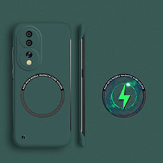 Custodia Plastica Rigida Senza Cornice Cover Opaca con Mag-Safe Magnetic per Huawei Honor 80 5G Verde Notte