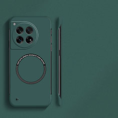 Custodia Plastica Rigida Senza Cornice Cover Opaca con Mag-Safe Magnetic per OnePlus 12 5G Verde Notte