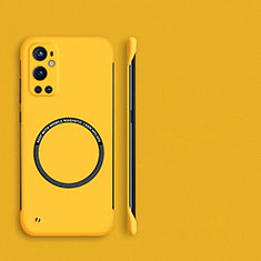 Custodia Plastica Rigida Senza Cornice Cover Opaca con Mag-Safe Magnetic per OnePlus 9 Pro 5G Giallo