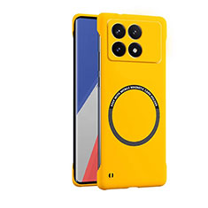 Custodia Plastica Rigida Senza Cornice Cover Opaca con Mag-Safe Magnetic per Xiaomi Redmi K70 5G Giallo