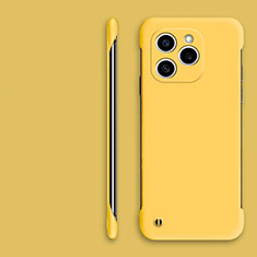 Custodia Plastica Rigida Senza Cornice Cover Opaca P01 per Huawei Honor 60 SE 5G Giallo