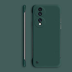 Custodia Plastica Rigida Senza Cornice Cover Opaca P01 per Huawei Honor X7b Verde Notte