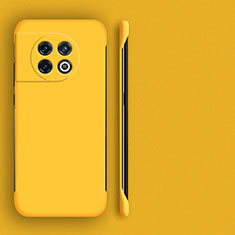 Custodia Plastica Rigida Senza Cornice Cover Opaca P01 per OnePlus 11R 5G Giallo