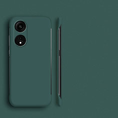 Custodia Plastica Rigida Senza Cornice Cover Opaca P01 per Oppo A18 Verde Notte