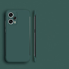 Custodia Plastica Rigida Senza Cornice Cover Opaca P01 per Xiaomi Redmi Note 12 Turbo 5G Verde Notte