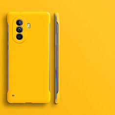 Custodia Plastica Rigida Senza Cornice Cover Opaca per Huawei Enjoy 50 Giallo