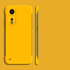 Custodia Plastica Rigida Senza Cornice Cover Opaca per Huawei Honor X5 Plus Giallo