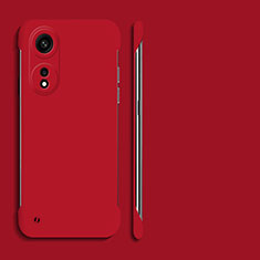 Custodia Plastica Rigida Senza Cornice Cover Opaca per Huawei Honor X5 Plus Rosso