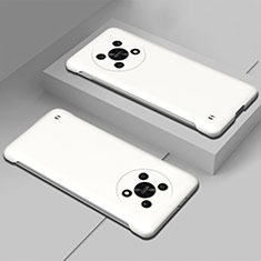 Custodia Plastica Rigida Senza Cornice Cover Opaca per Huawei Honor X9 5G Bianco