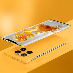 Custodia Plastica Rigida Senza Cornice Cover Opaca per Huawei Mate 50 Pro Giallo