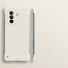 Custodia Plastica Rigida Senza Cornice Cover Opaca per Huawei Nova Y70 Bianco