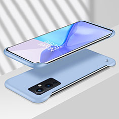 Custodia Plastica Rigida Senza Cornice Cover Opaca per OnePlus 9 5G Cielo Blu