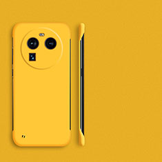 Custodia Plastica Rigida Senza Cornice Cover Opaca per Oppo Find X6 Pro 5G Giallo