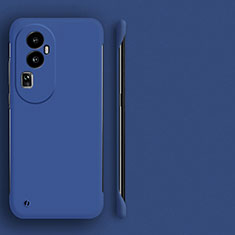 Custodia Plastica Rigida Senza Cornice Cover Opaca per Oppo Reno10 Pro+ Plus 5G Blu